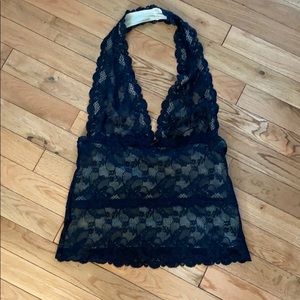 Black lace shirt from The Limited